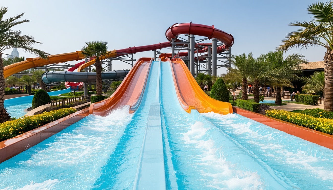 Aquaventure World Dubai water slides and attractions
